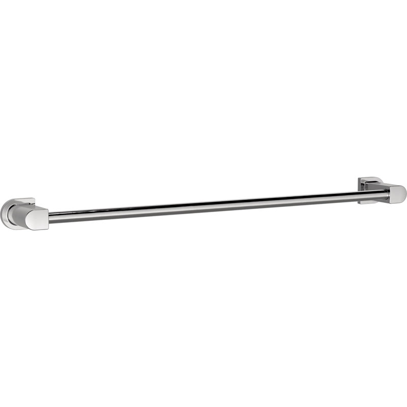 Barre à serviettes murale Xander 1, Chrome poli, H 1,69 po x L 25,93 po x P 2,98 po
