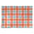 Blanc / orange / bleu pacifique