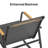 3-Piece Outdoor Rocking Patio Set with Solid Wood Armrests & Coffee Table-694425108