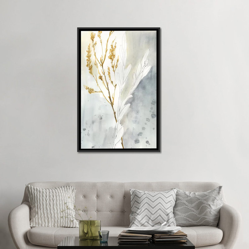 Wild Grass II par Jennifer Goldberger - Giclée sur toile tendue avec châssis, H 26 po x l 18 po x P 1,5 po, Pas de tapis