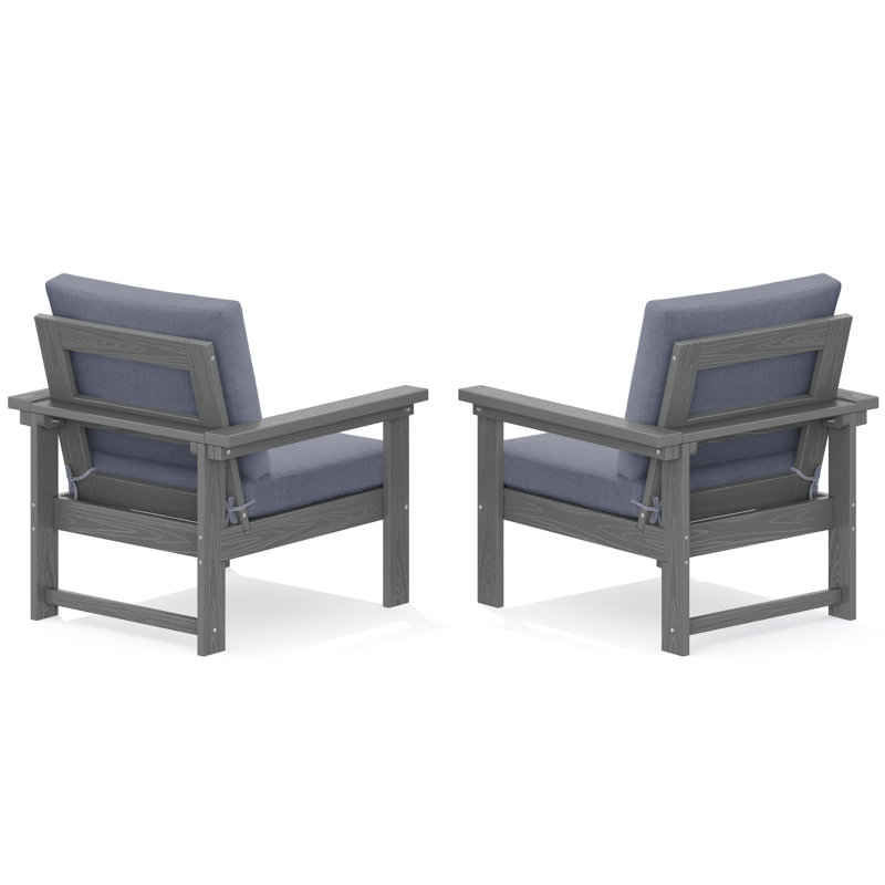 HDPE-2 Person Conversation Set, Grey, Grey