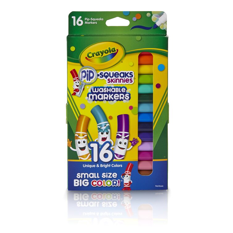 Crayola 16 Ct Pip-squeaks Skinnies Markers