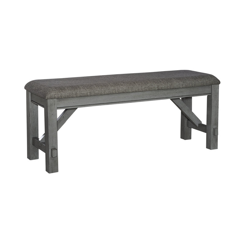 Banc de salle à manger rembourré Ashby, H 20 po x l 48 po x P 16 po