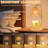Lotus Candle Holder With Glass Shade, Timeer Dimmer & Adjustable Height, Candle Warmer Lamp For Bedroom-746549288