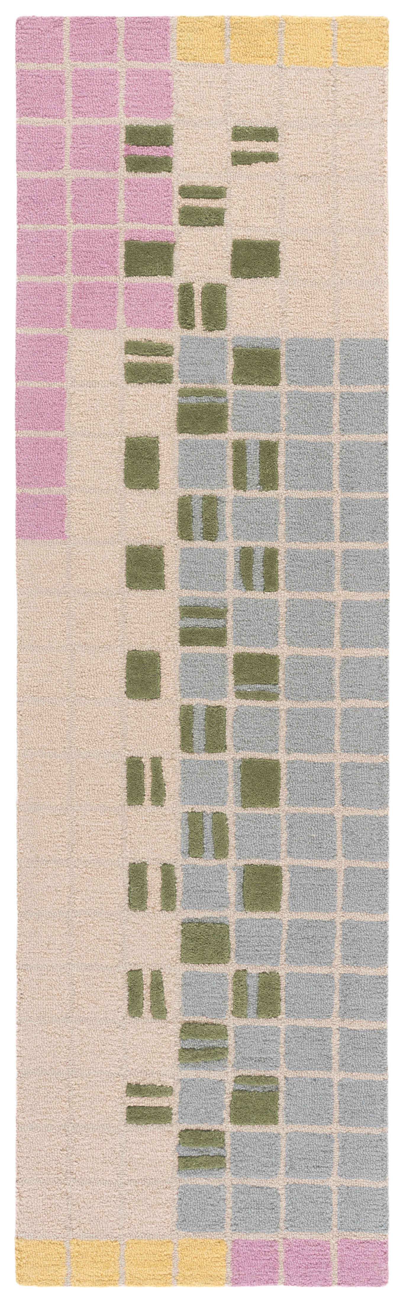 Corrigan Studio® Genre 206 Checkered Hand Tufted 85% Wool; 15% Cotton ...