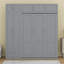 Lit escamotable avec armoire supérieure, tablettes et garde-robe Murphy-1456785459