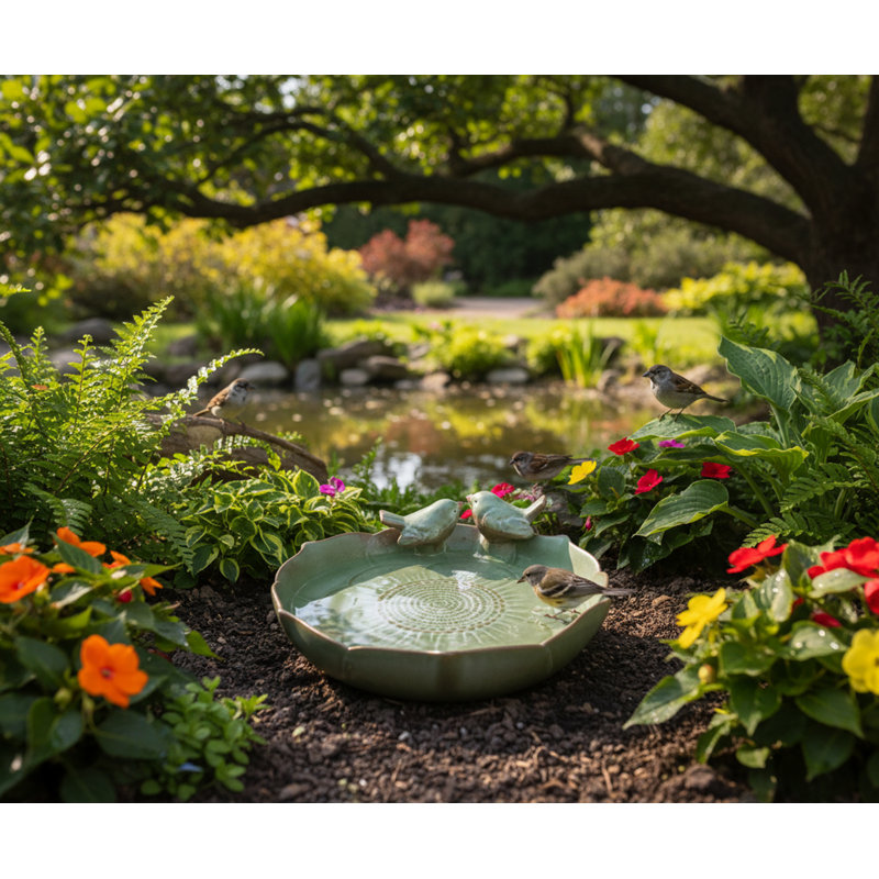 Ceramic Birdbath