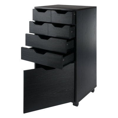Halifax Bins & Drawers Multi-storage Tall Mobile Cabinet