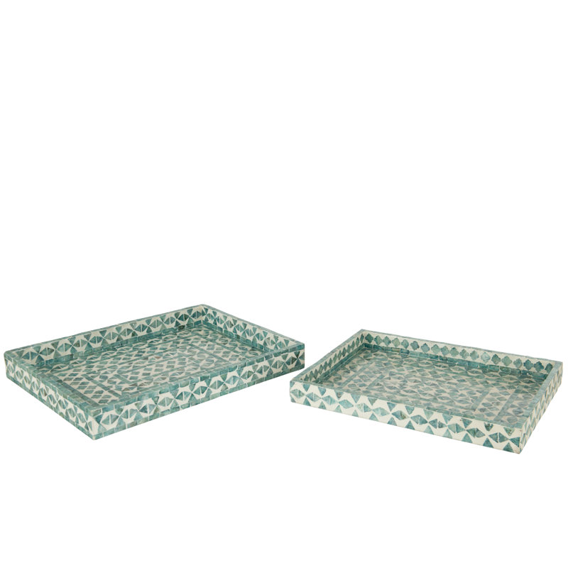Aaira Bamboo Tray - Set of 2