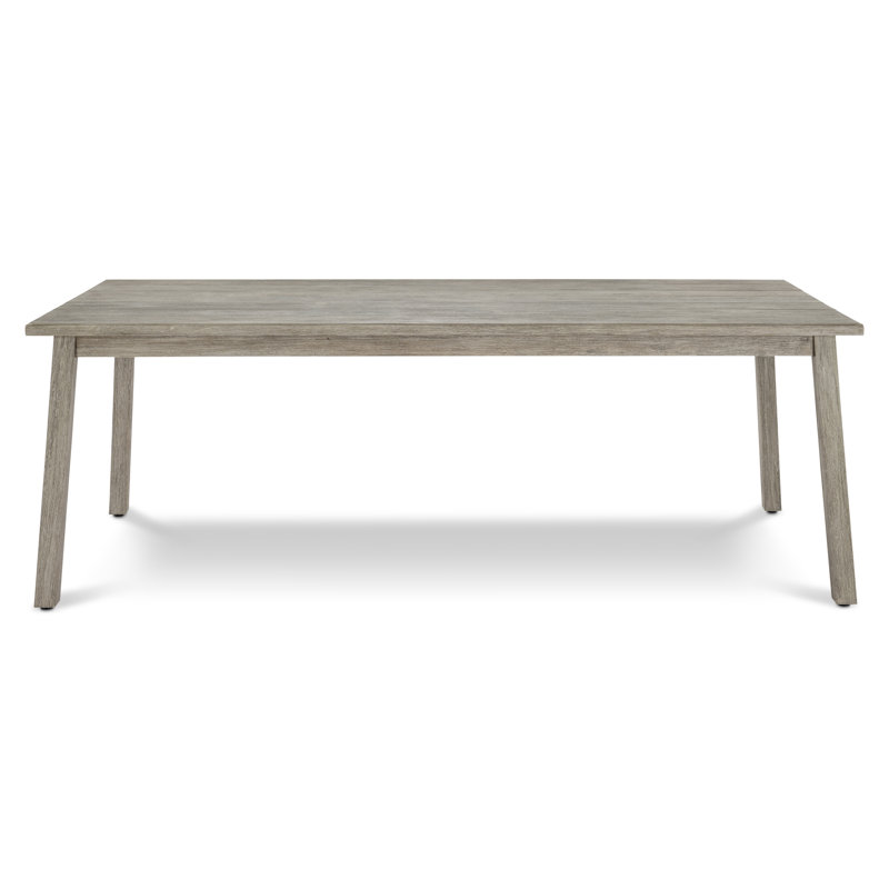 Antibes 86'' Gray Rectangular Teak Outdoor Dining Table