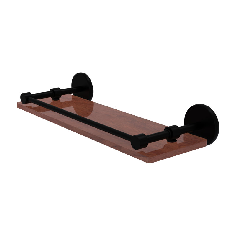 Étagère murale en Ironwood Uni Dalston, Noir mat, H 3 po x l 16 po x P 5 po