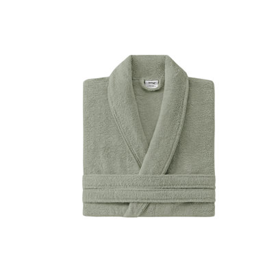 Peignoir mi-mollet en coton avec poches Labarbera