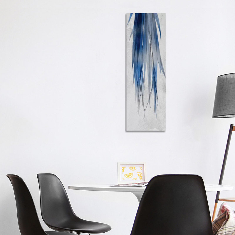 Indigo Growth II 1 Piece Wrapped Canvas Panoramic Wall Art, 121.92 cm H x 40.64 cm W x 1.91 cm D