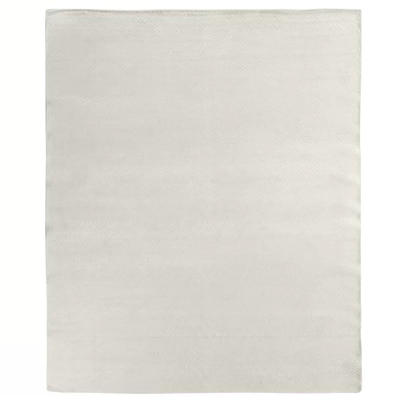 Honeycomb Chevron Area Rug in Ivory, Rectangle 10' x 14'