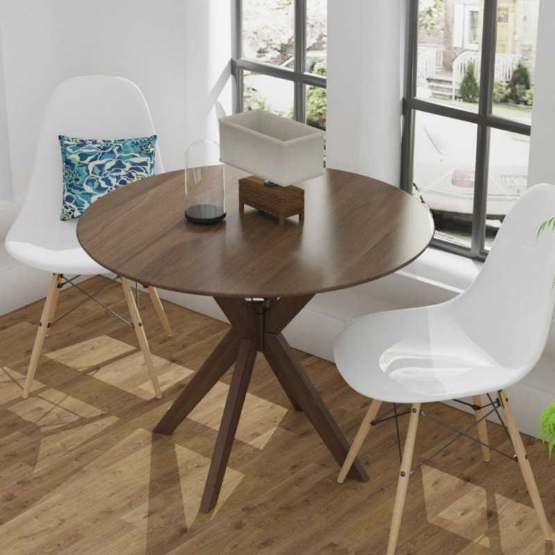Harbaugh Round Solid Wood Base Dining Table