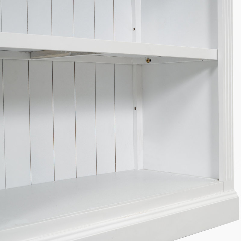 83.4" Tall Wood Bookcase 5-Tier Home Decor Bookshelves With Adjustable Shelves Organizer Storage Shelves