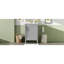 Meuble-lavabo gris de 20 po avec lavabo en céramique, porte à fermeture en douceur, tablette ajustable en forme de U, support de rangement pour porte, armoire autoportante moderne pour les petites salles de bain-230432477