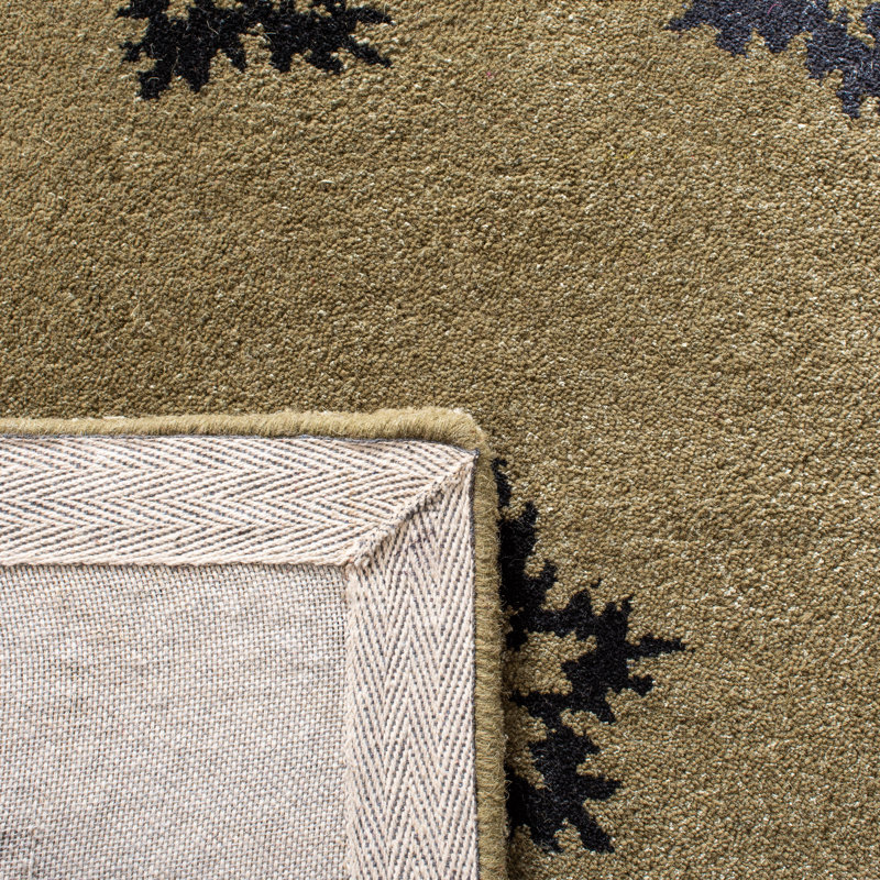 Tapis floral en laine touffeté à la main Soho, Rectangulaire 2 pi x 3 pi