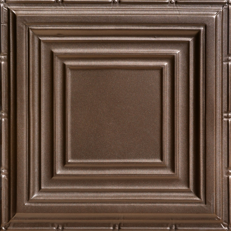 Carreau de plafond en fer-blanc clouté 2 pi. X 2 pi. Williamsburg, Bronze