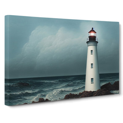 Compelling Lighthouse - Wrapped Canvas Print