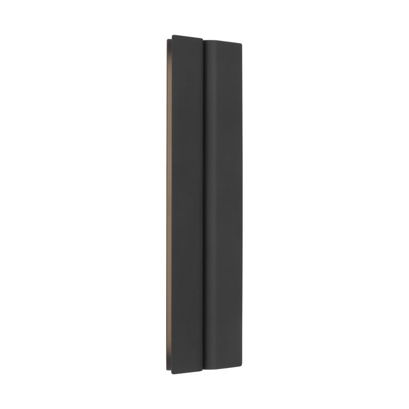 Cloak 1 - Light LED Vanity Light, 18" H x 5" W x 1.3" D, Nightshade Black, Aluminum