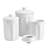 Fitz And Floyd Everyday White Vintage Canister Set, 3 Piece