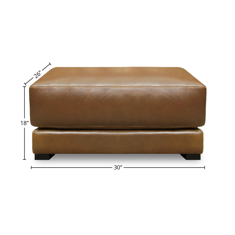 Repose-pieds en cuir Raffa
