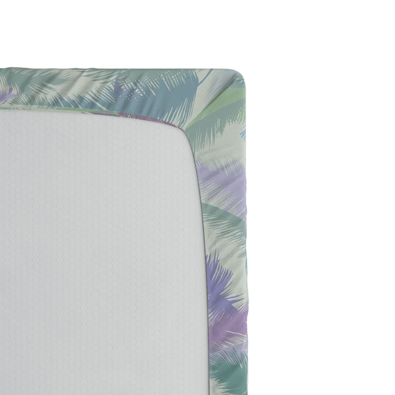 Microfiber Floral Fitted Sheet, Twin XL Fitted Sheet