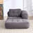 34" Folding Floor Sofa Bed – Ergonomic Lounger with Removable Cushions-1612416089