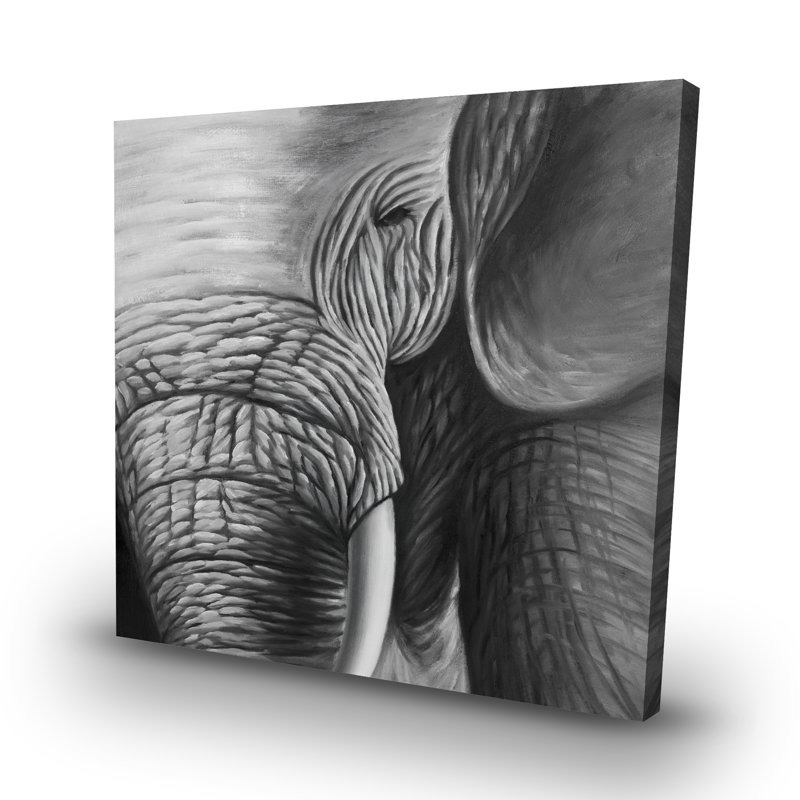Elephant - 32"x32" art on canvas
