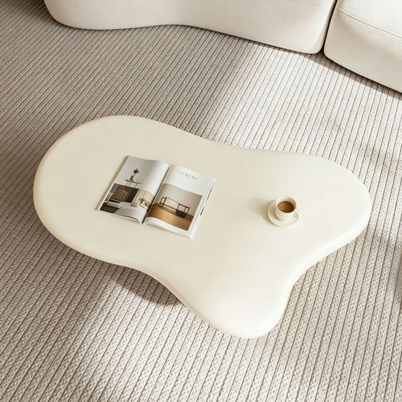 Table basse Cloud, table basse moderne en bois pour le salon, tables d'appoint avec 3 pieds, petites tables de thé pour le balcon, le patio, la chambre à coucher