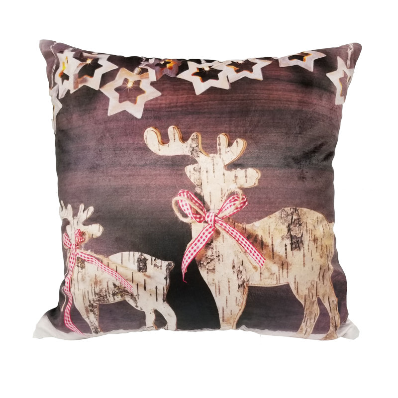 Beck Reindeer Throw Pillow