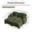 Canapé modulaire moderne en chenille Compression Cozy