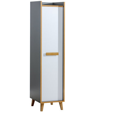 Genebern 1 Door Manufactured Wood Wardrobe