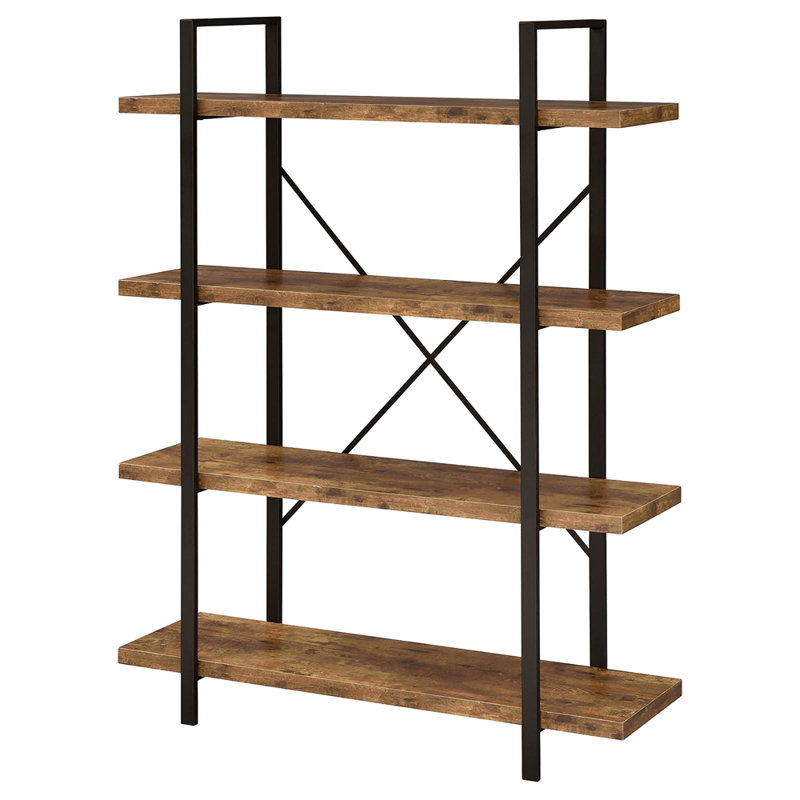 Bibliothèque à dossier ouvert, (4 tablettes) H 55 po x l 41 po x P 13 po