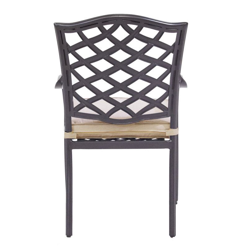 Chaise de patio Annecorinne, Sable Spectrum, Bronze lave foncé