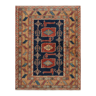 One-of-a-Kind 3'10”x5'1” Hand Knotted Area Rug
