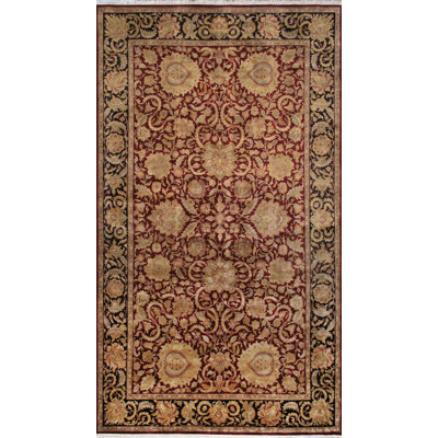 Agra One-of-a-Kind Rectangle 10'3" X 18'4" New Age Wool Area Rug in Red/Brown