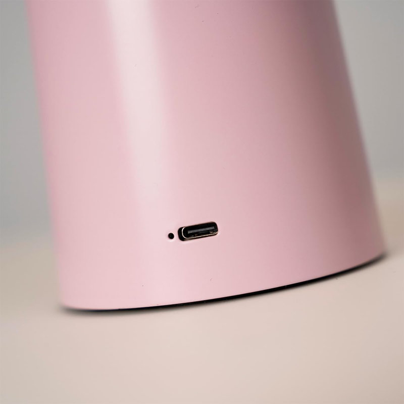 Lampe de table à DEL sans fil Owlpack Merlot, Rose