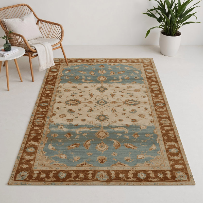 Tapis intérieur et extérieur brun Overdyed, Rectangle 9 pi x 12 pi