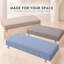 Coussin de banquette antidérapant sur mesure de 7,6 cm de hauteur avec double passepoil et 2 attaches pour sièges près des fenêtres-320883975-320884038