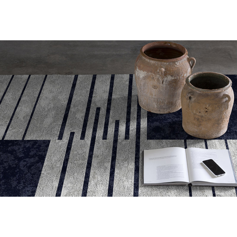 Aspasios Machine Woven Grey Indoor Rug, Rectangle 120 x 170cm