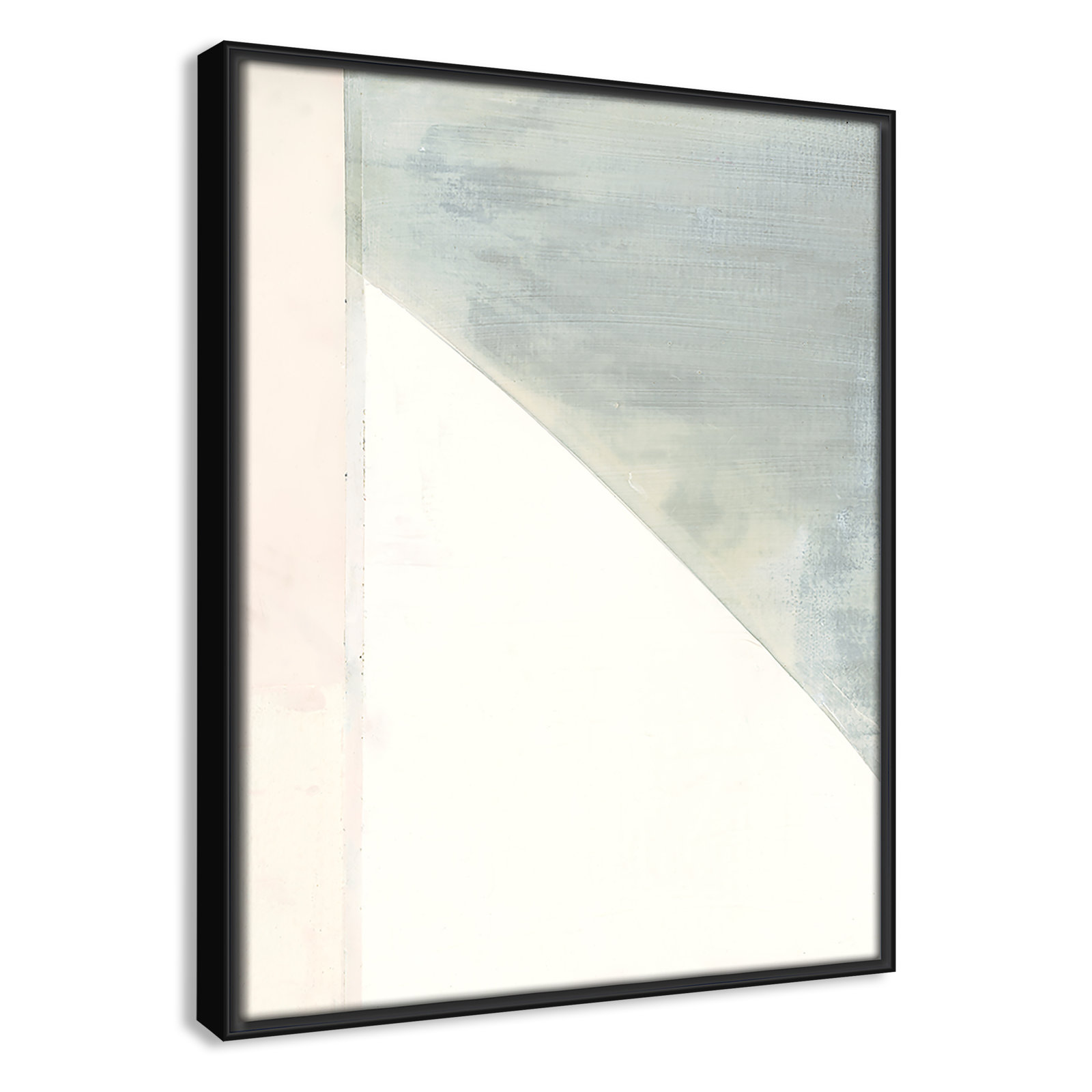 Black Framed Canvas, 15.5" H x 12.5" W x 2" D