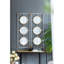 Décoration murale en miroir - or et blanc, design moderne, 15,75 x 42,42 pouces décor avec miroirs, cadre blanc, touche contemporaine,