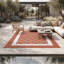 Tapis de paille en plastique imperméable Grid pour porche, terrasse, véhicule récréatif, balcon, cour arrière-912845542-912845550