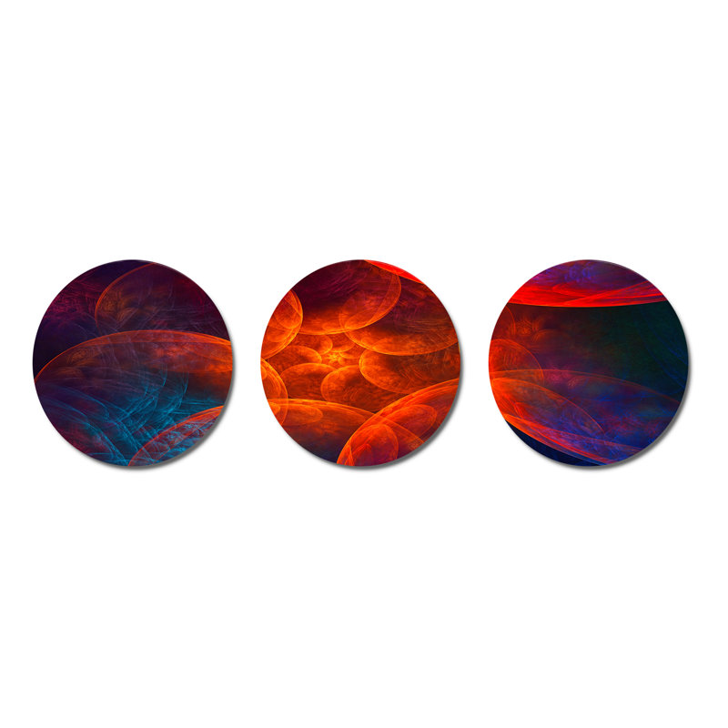 Abstract Wall Decor on Metal