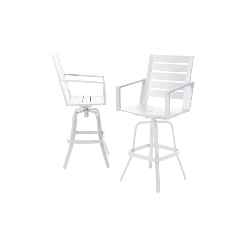 Tabouret de bar 30 po Adelynn, Blanc