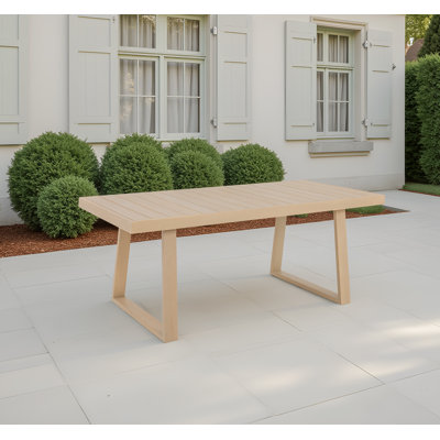 Table de salle à manger en bois d'eucalyptus massif Rosa