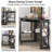 2-Piece L-Shaped Computer Desk With Power Outlet And Ergonomic Mesh Office Chair Set, Corner Home Office Workstation Desk With Storage Shelves And Adjustable Swivel Desk Chair With Wheels For Work, Study, Gaming-125369968