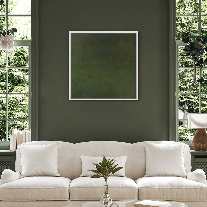 Reproduction d'art encadrée sur toile encadrée pour décoration de salon, H 16,8 po x l 16,8 po, Blanc